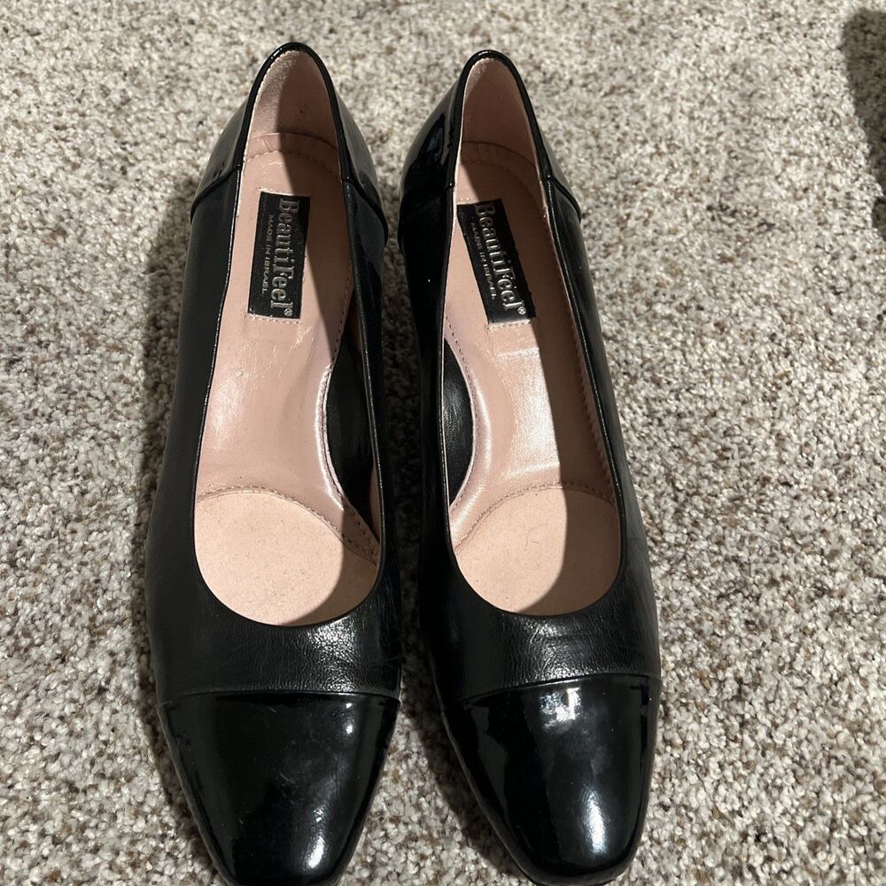 BeautFeel Rebecca Black Leather Patent Pump Women’s Size 39